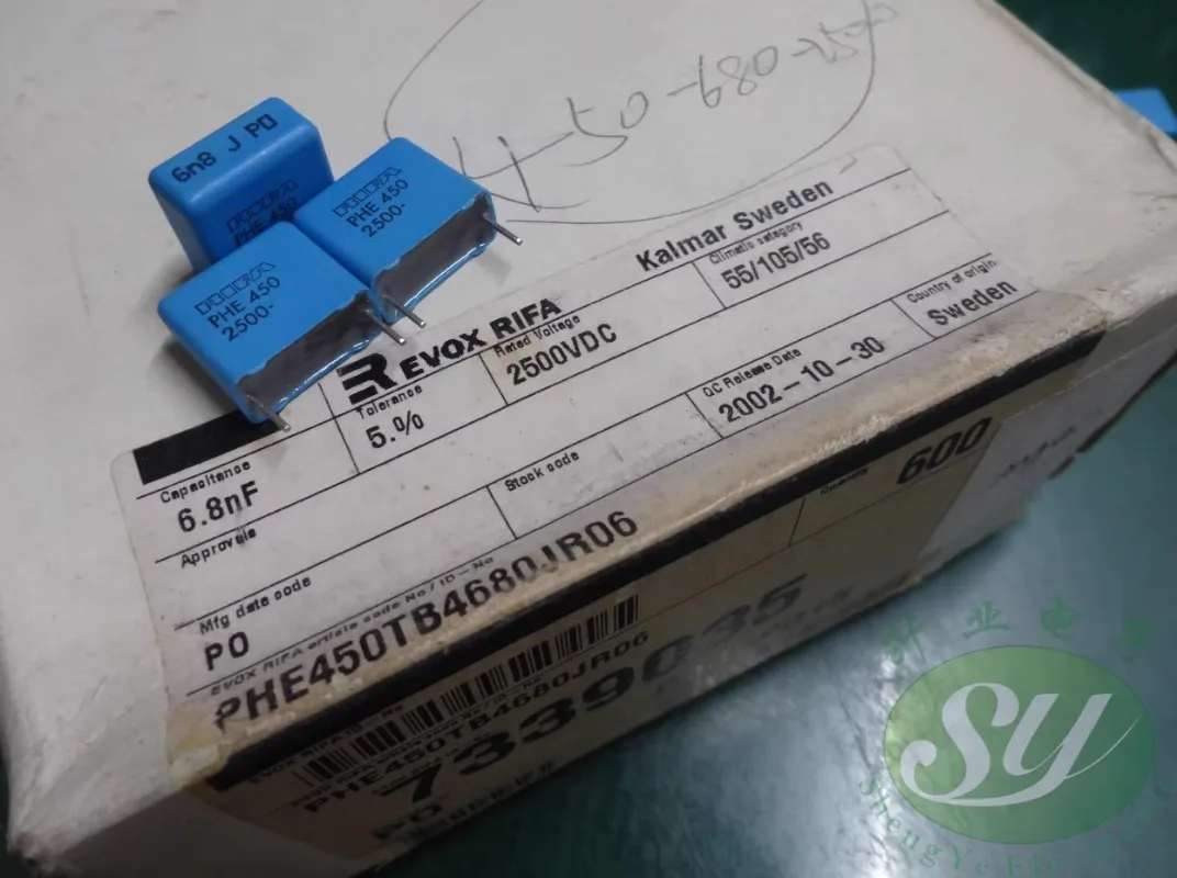 

5PCS PHE450 0.0068uf/2500v 6800pf 6n8 6.8nf 682 New thin film capacitor