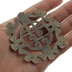 4Pcs Chinese Antique Bronze Decorative Corner Brackets Zinc Alloy Decorative Protectors Crafts Furniture Hardware Corner Cover