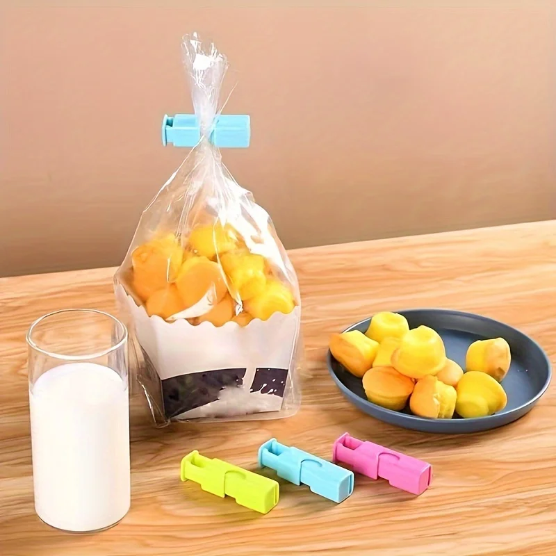 Nuevos clips para bolsas de alimentos, clip hermético para bolsas de pan, clip a prueba de humedad para mantener la frescura, clip de sellado con resorte, para leche xt1767-fro