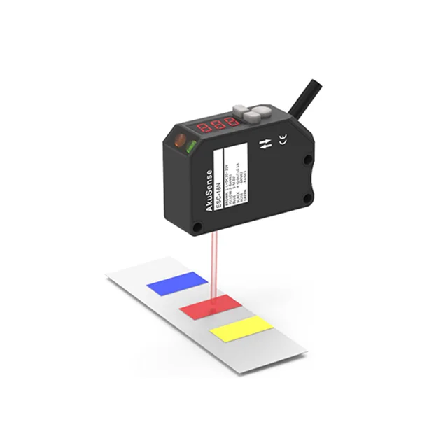 Packaging machine Label color detection 10-30V DC industrial colour sensor photoelectric color mark sensor