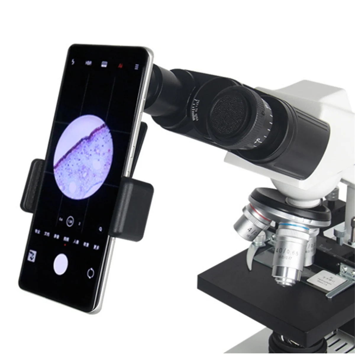 A71Z Universal กล้องจุลทรรศน์คลิปโทรศัพท์ 12.5X เลนส์ช่องมองภาพโทรศัพท์มือถือ Mount Adapter อุปกรณ์เสริมติดตั้ง 23.2 มม.