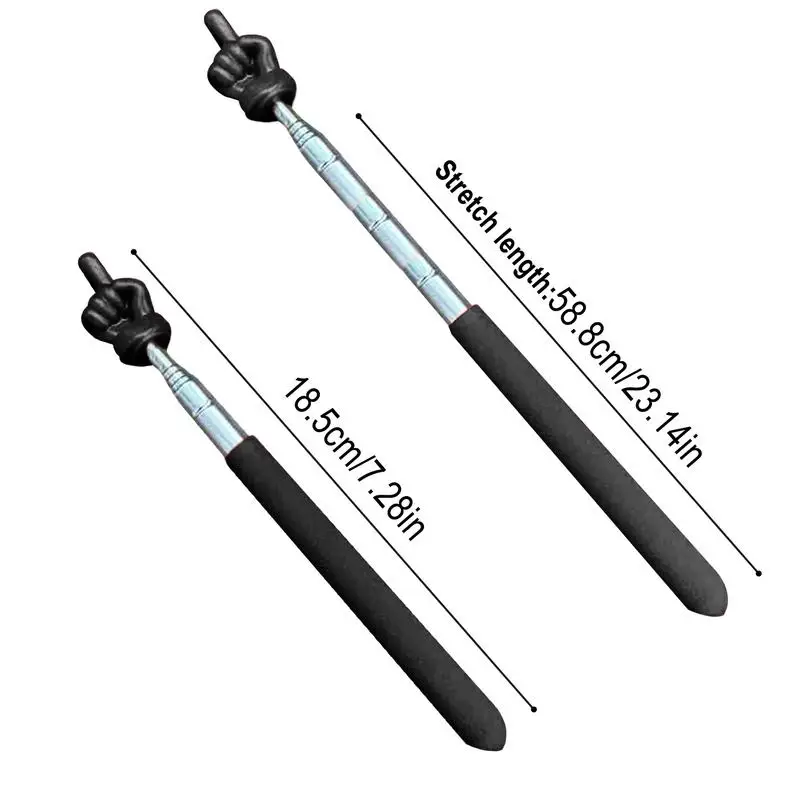Retractable Teacher Pointer Finger Design StainlessSteel Telescopic School Teaching Pointer Stick Teacher Supplies for Classroom
