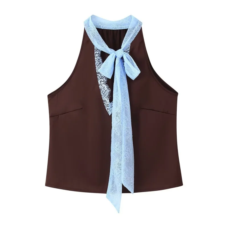 الصيف النساء 2 قطع مجموعة الخامس الرقبة المرقعة أكمام الدانتيل تقليم حزام القمم عودة زيبر مستقيم ميدي تنورة الإناث لباس غير رسمي