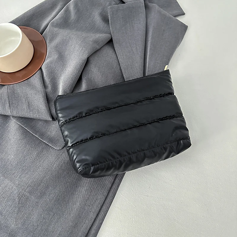 Schwarze Make-up-Tasche mit großer Kapazität, modisch, tragbar, multifunktional, Kosmetiktasche, wasserdicht, für Toilettenartikel, Aufbewahrung, Organizer, Tasche für Reisen – Detail 7