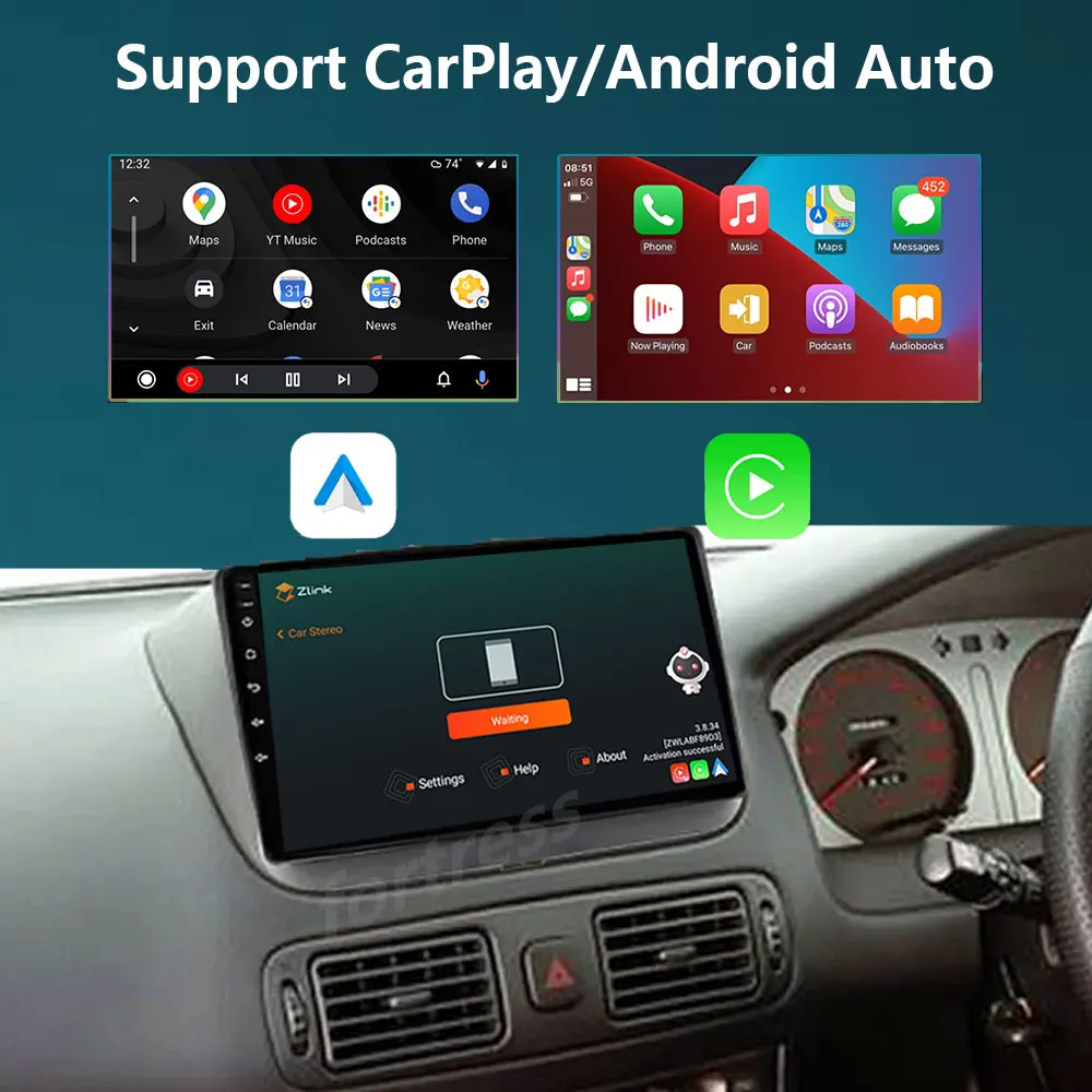 For Toyota Corolla E110 VIII 1995-2002 Right Wheel Car Radio Android 10 Carplay 4G WIFI GPS Navigation Player No DVD