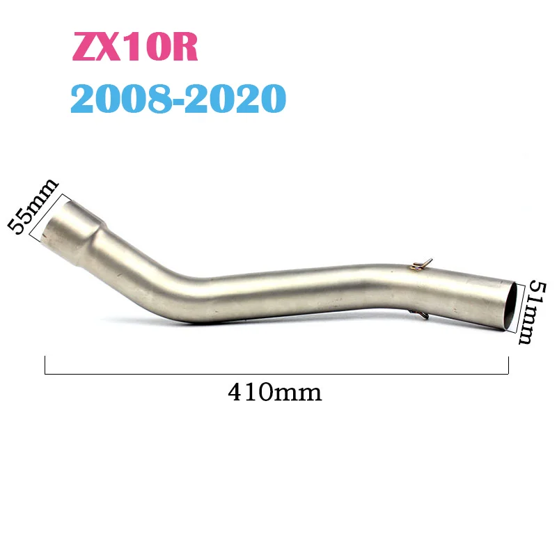 Motorcycle Racing Exhaust Pipe Modified Motorcycle Exhaust Muffler For Kawasaki ZX10R ZX-10R 2008-2020 2004 2005