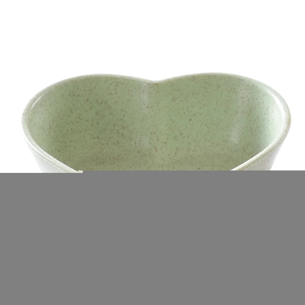 

4 Pcs Heart-shaped Seasoning Dish Dipping Bowl Sauce Bowls Condiment Serving Plates Pickle Pink