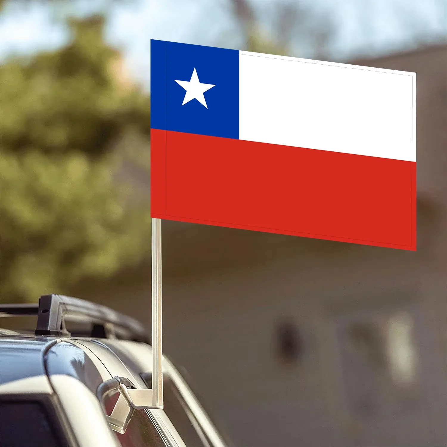 Flagnshow 100% Polyester Chile Chilean Car Flags