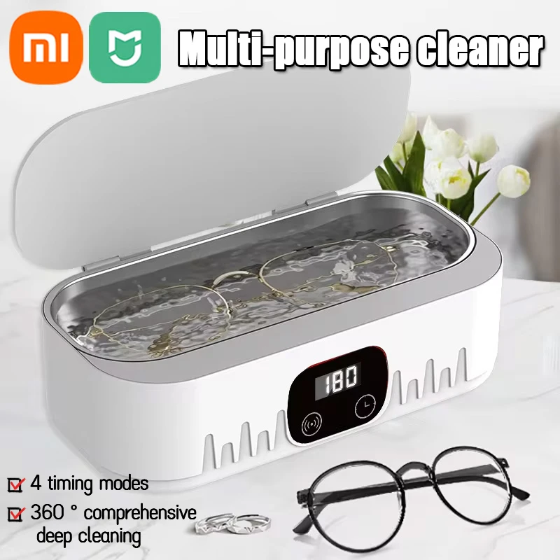 XIAOMI MIJIA Ultrasonic Cleaner Contact Lens Jewelry Watch Braces Mini Washing Machine Portable Home Small Ultrasonic Cleaner