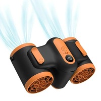 Portable Waist Fan Gifts Portable Air Circulators Fan Desk Fan Small Cooling Fan Necklace Fan for Camping Farm Car Riding Travel