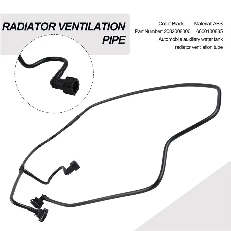 DTA6 Radiator Ventilation Plumbing 2082008300 6600130885 For Geely Tugella 2019-2021 Direct Replacement ABS