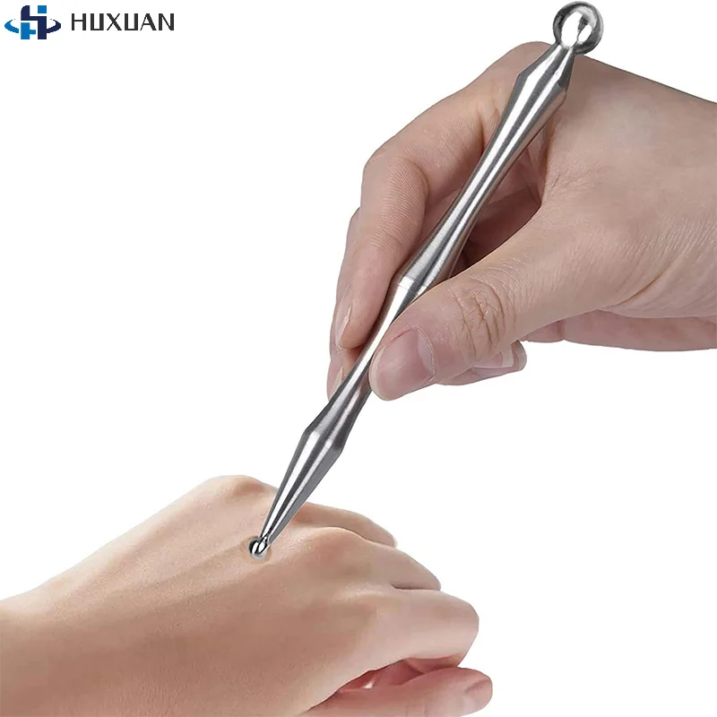 

1Pcs Stainless Steel Acupuncture Rod Portable Massage Tool For Body Face Trigger Point Massager