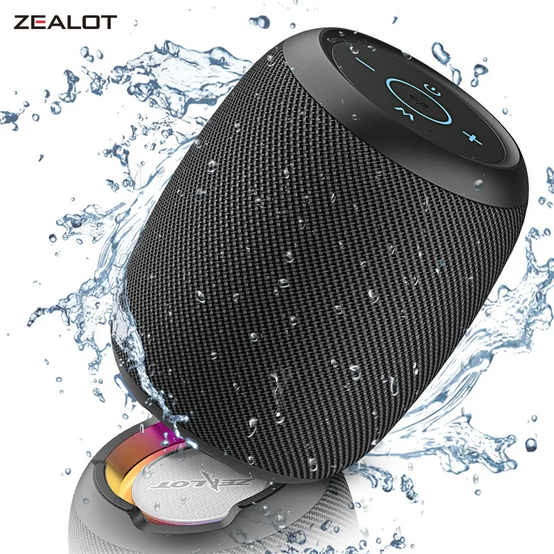 ZEALOT-S53 Portable Wireless Speaker Bluetooth Column Waterproof 12 hours 20w super loud sound FM Speaker for phone TF card