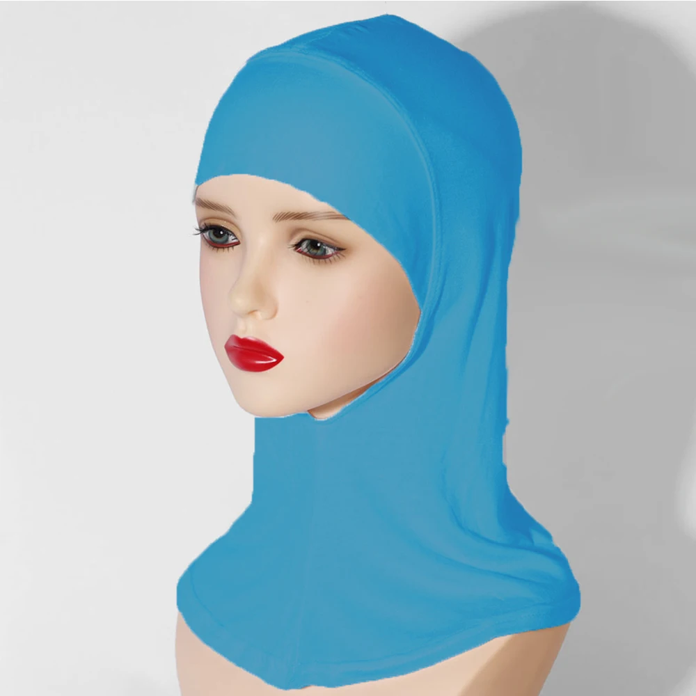 RIMAIRE Cotton Muslim Hijabs For Women Pure Color Islam Modal Hijab Soft Elastic And Comfortable Headscarf Inner Undercap