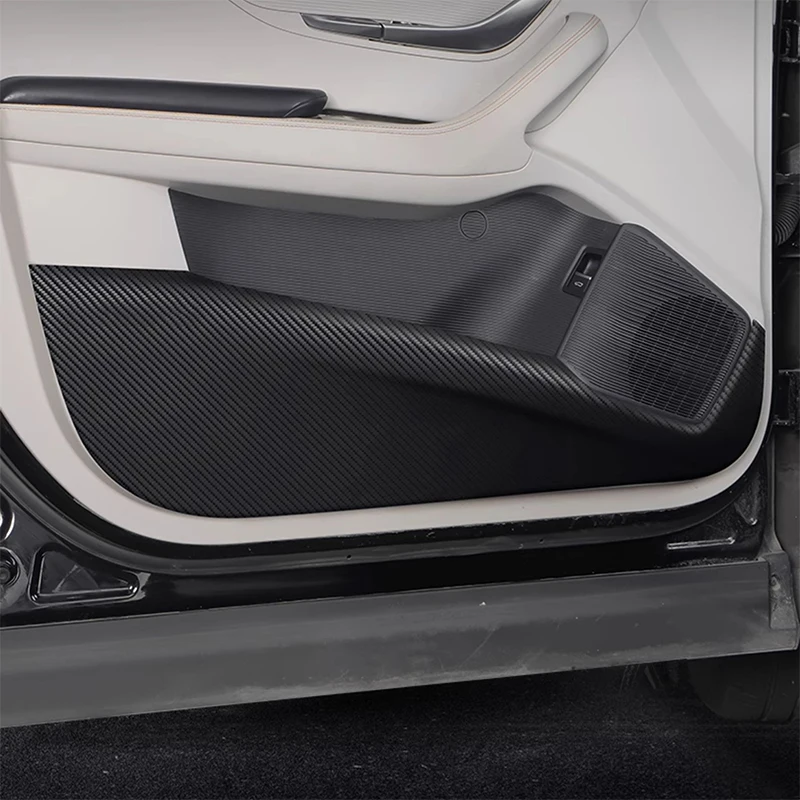 

For BYD Song Plus EV DM-i SEAL U 2020-2024 2025 Car Door Anti Kick Pad Carbon Fiber Leather Texture Anti Dirt Protective Sticker