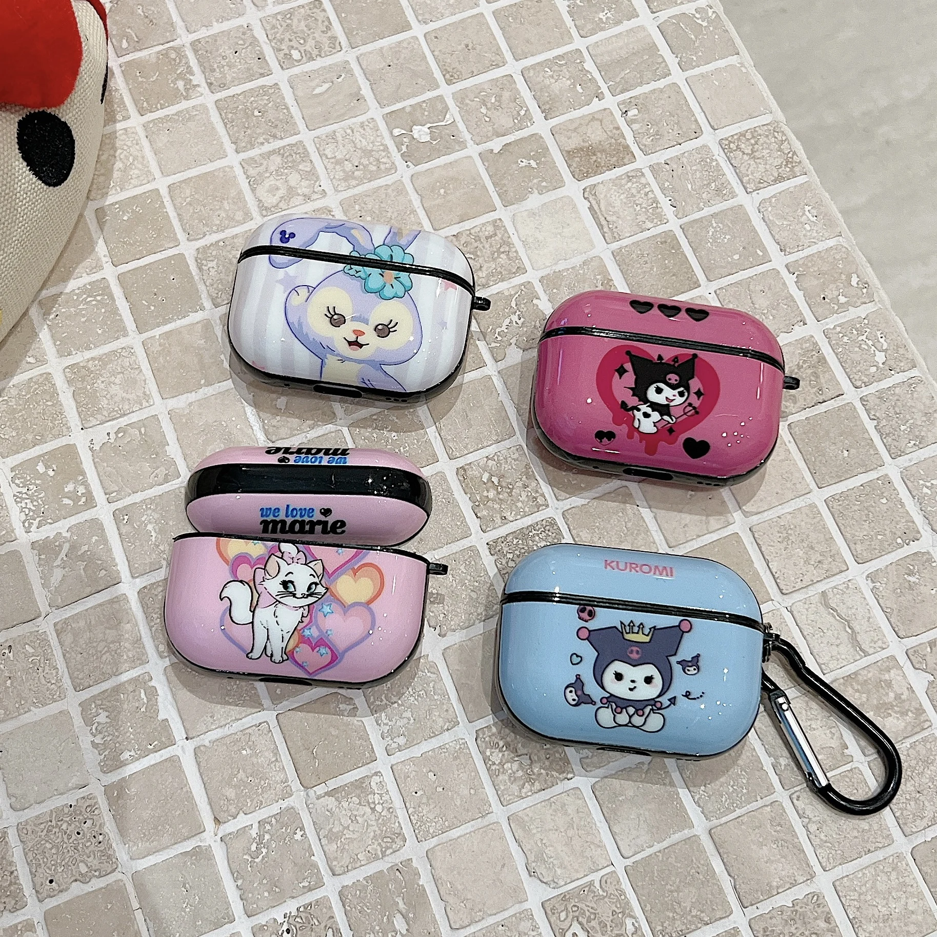 

Gift Cute Sanrio Kuromi Headphone Cover, StellaLou Cartoon Anime, Cool, Anti-drop, For Airpods 1, 2, 3, Pro 2, Pro2