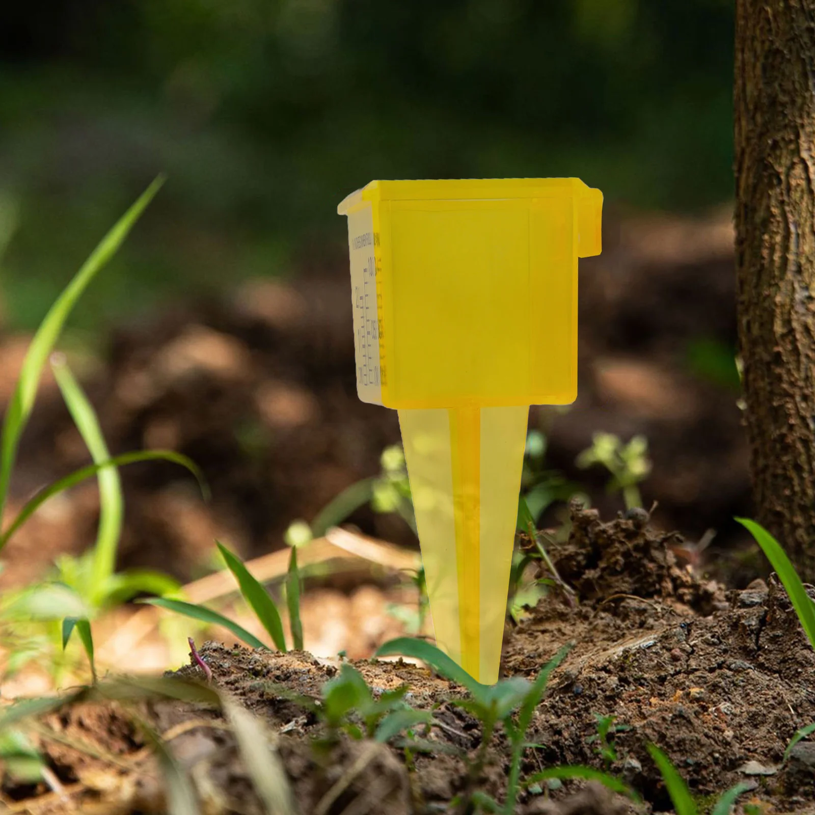 For Patio For Garden Garden Water Gauge Outdoor Water Measurement Lawn Care Bright Yellow Color Large Digital Print