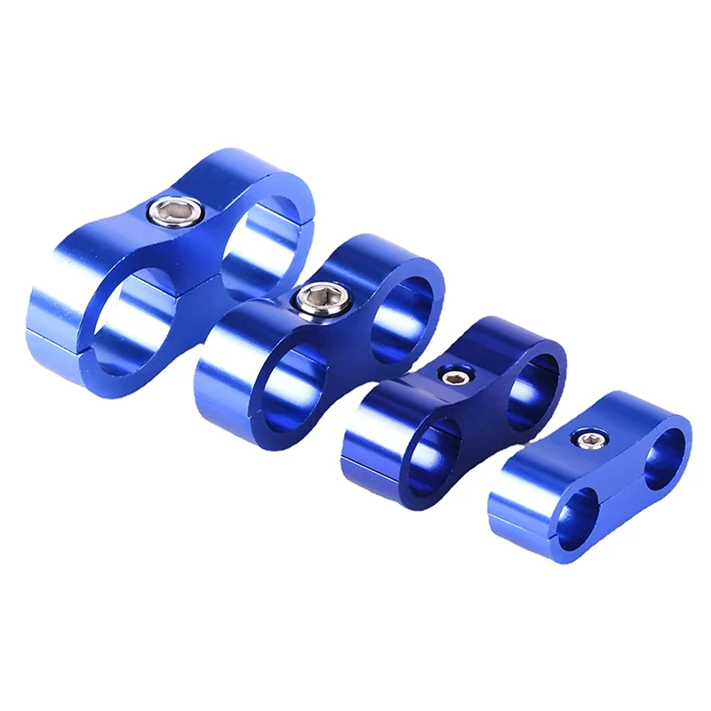 1PC Divider Clamp Line Separator Universal Aluminum AN4 AN6 AN8 AN10 AN12 Billet Oil Fuel Water Hose Tube Seprator