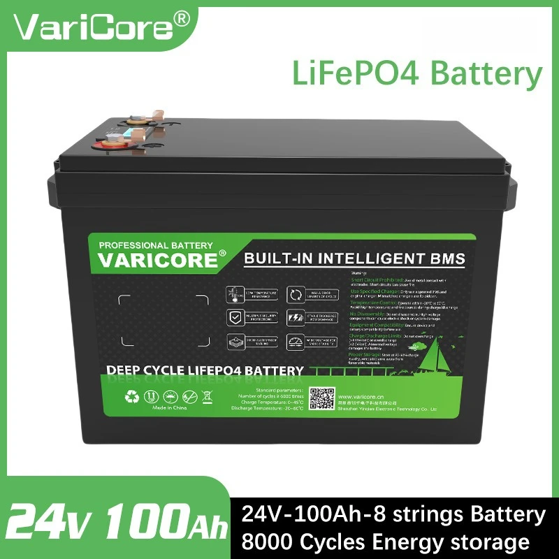 

LiFePO4 Battery 100Ah/24V/Solar STORAGE/household Energy Storage/battery Energy Storage Equipment