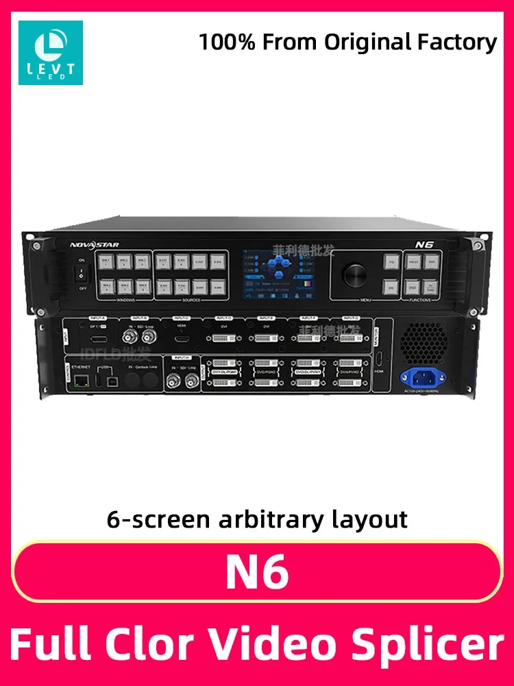 Novastar N6 Full Color LED Display Screen Video Processor Indoor Outdoor LED Video Wall Large Screen Splicing Controller