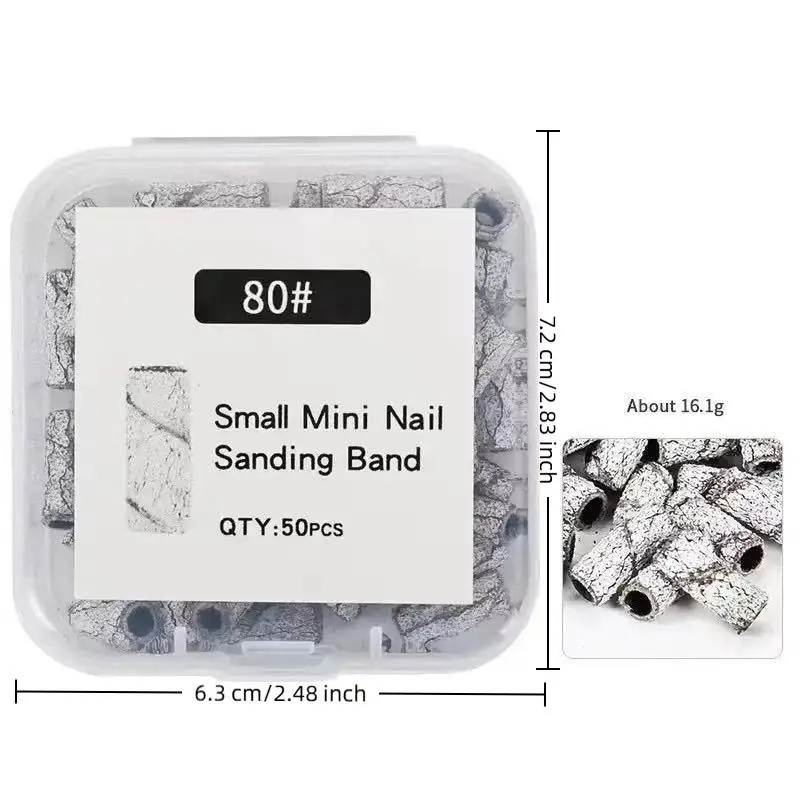 3mm Mini Nail Sanding Ring Bands Kits Electric Machine Nail Drill Bits UV Gel Acrylic Polish Dead Skin Remover For Manicure Too view 6