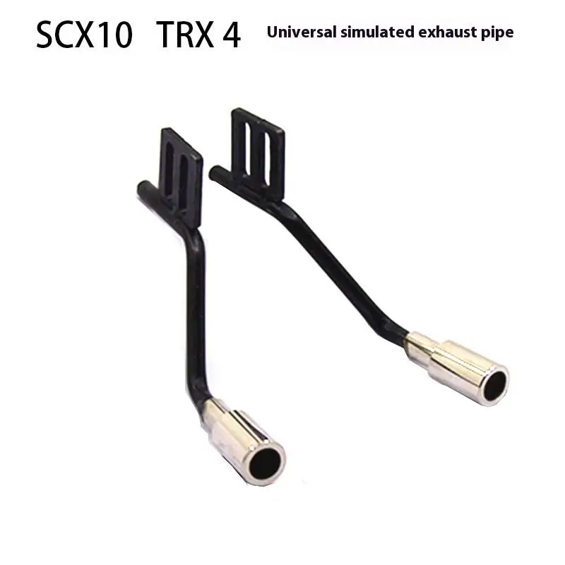 1 Pair Exhaust Pipe Accessories Metal RC Car Simulation Decoration For Scx10 For Trx4 1/10 RC Car