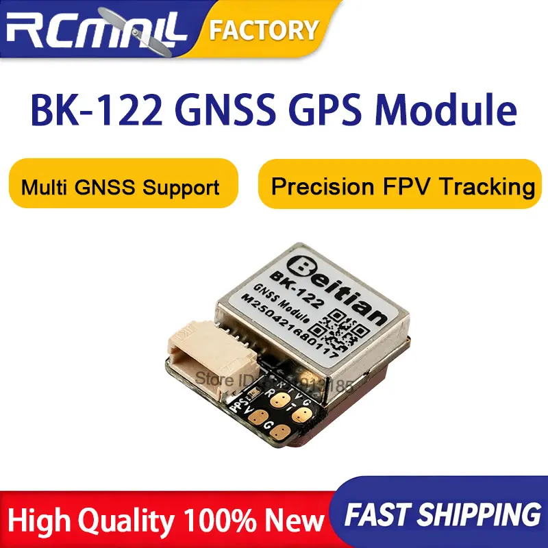 BK-122 GNSS GPS Module M9140 Chip 92 Channels Ultra Thin 0.6mm Receiver 1mm 4Pin Header for RC Drone FPV Flight Controller DIY