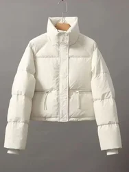 Frauen Jacke Neue Koreanische Version Stehkragen Kurze Baumwolle gefütterte Jacke Verdickung Warme Parkas Winter Jacken für Frauen Mantel