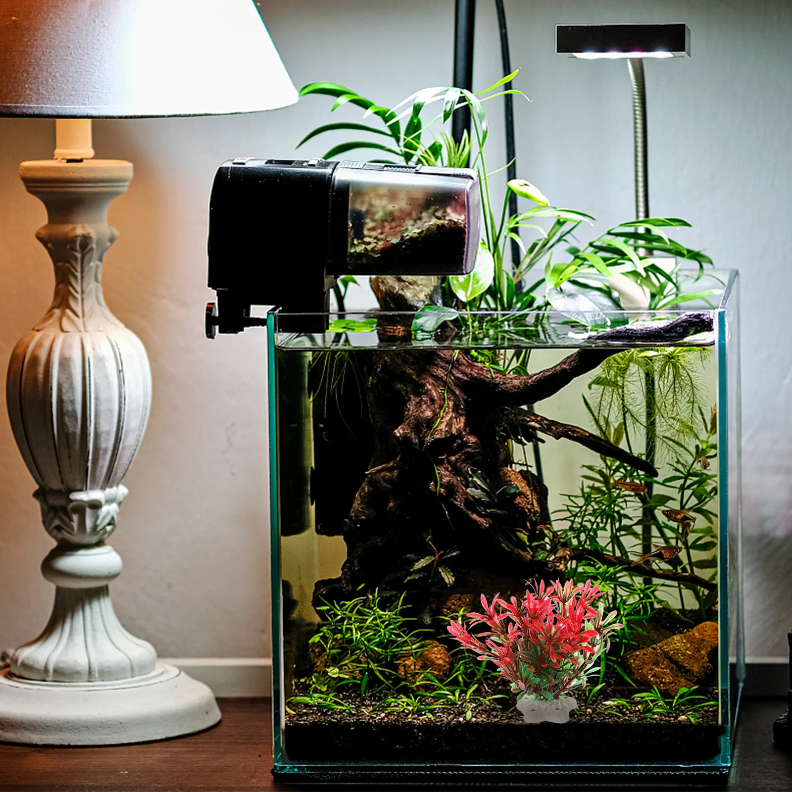 

6Pcs Simulated Water Plants Aquarium Decorations for Fish Tanks Realistic Greenery Safe Reptile Tank Decor Easy Clean Aquarium