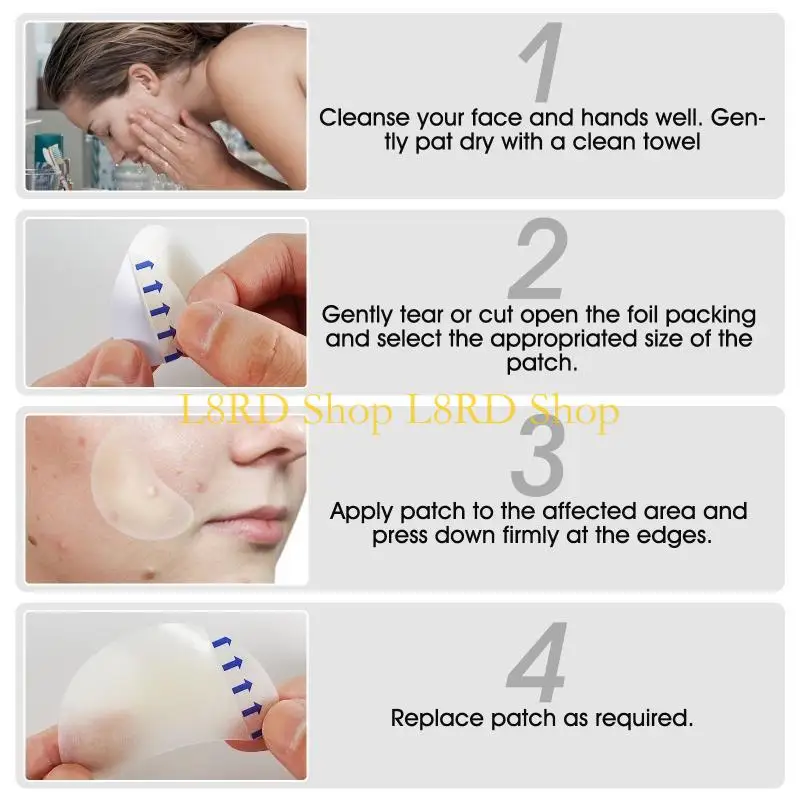 L8RD 20 Patches Acne Patch Pimple Patches Blemish Protective Cover Absorbing Spot Hydrocolloid Dressing Zit Sticker