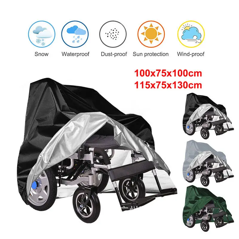 Waterproof Wheelchair Protection Cover Nylon Electric Wheelchair Dust Proof Covers Outdoor Elderly Mobility Scooter Chair Cover