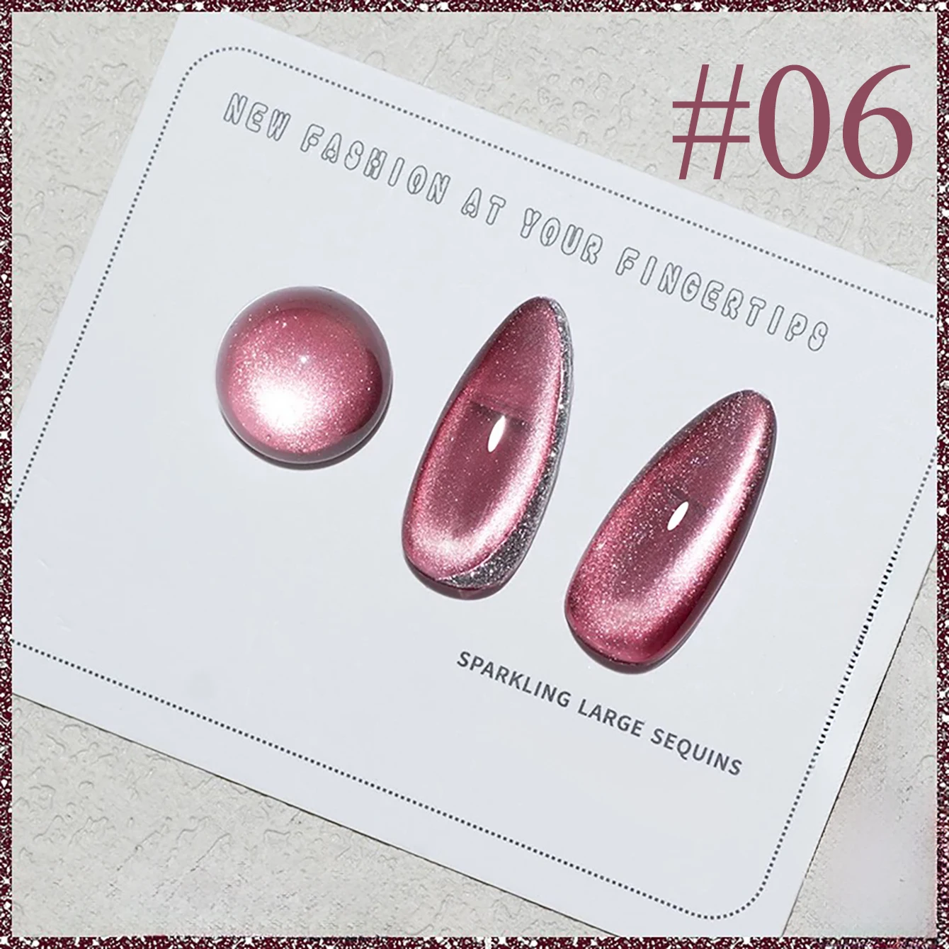 ลูกปัดแก้วใสสีขาว TC Ice สำหรับตกแต่งเล็บ 1 ชิ้น อุปกรณ์ทำเล็บ ลูกปัดแก้ว Pure Desire สำหรับเจลทาเล็บแบบตาแมว