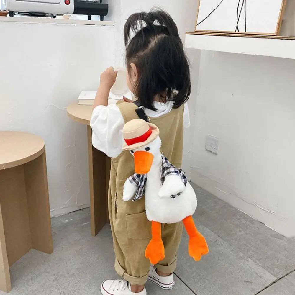 Tote Bag Refueled Duck Plush Bag Cartoon Large Capacity Cartoon Shoulder Bag Stuffed Zipper Plush Crossbody Bag