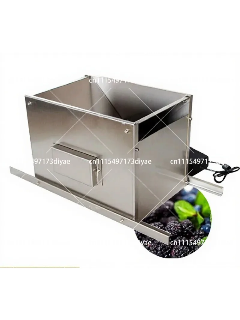 180R/Min Electric Grape Crusher Destemmer for Wine Processing, Mulberry Strawberry Cherry Pear Crushing Machine
