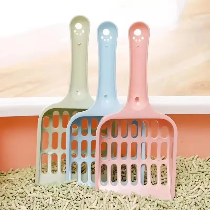 Candy Color Hollow Mesh Cat Litter Scoop Plastic Poop Sifter Shovel Portable Pet Waste Pick Up Tool Kitty Toilet Cleaning