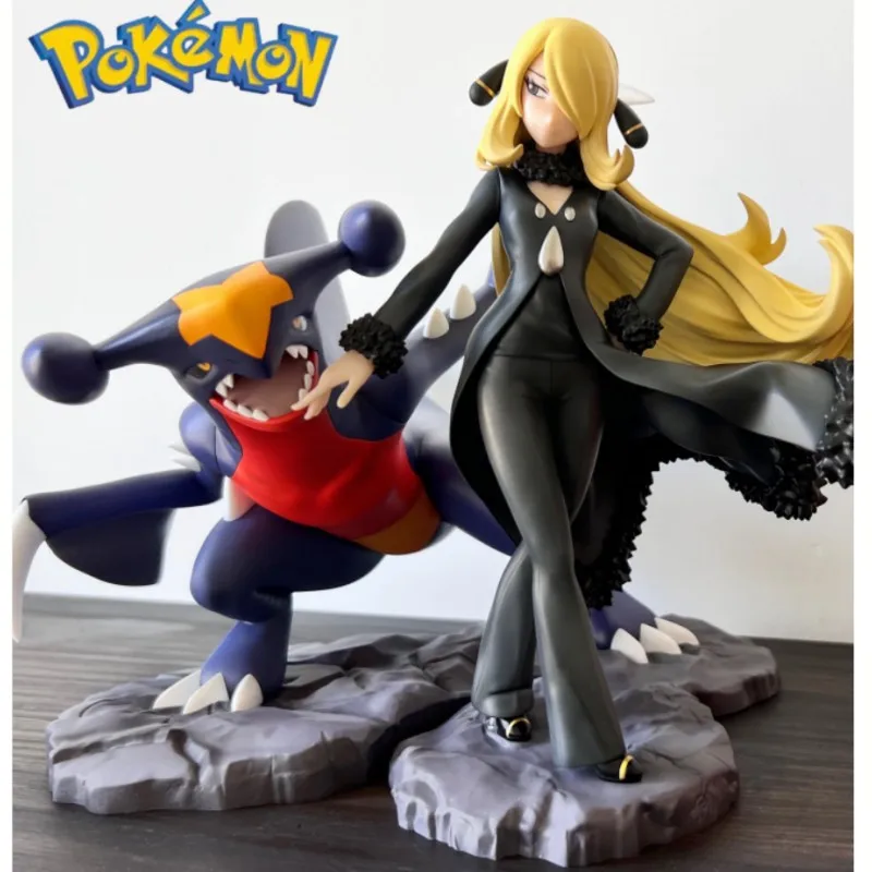 

Оригинальные фигурки героев аниме Kotobukiya Artfx J серии Pokemon Cynthia с Garchomp 1/8