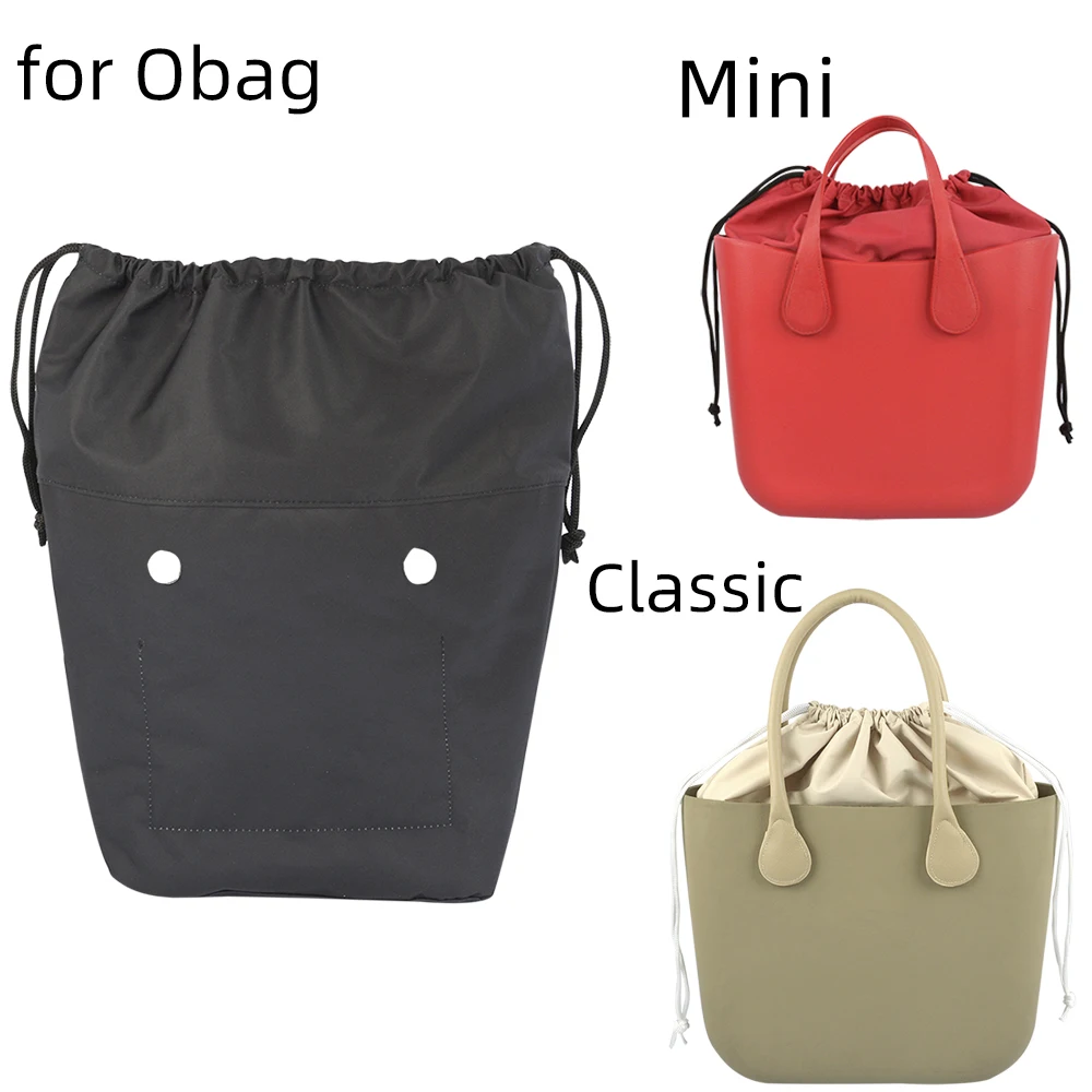 

Новинка, 1 шт., большая вместительная вставка на шнурке, внутренняя сумка, органайзер Obag для большой классической мини-сумки O, внутренняя ткань из микрофибры