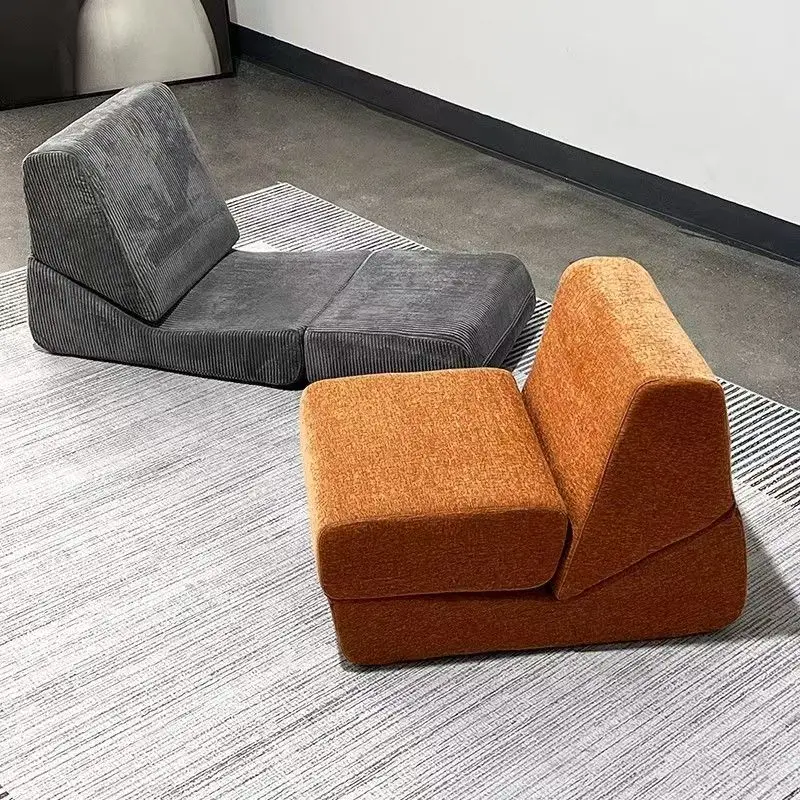 Compressed Reclining Sofa Bed Single Memory Foam Folding Chair for Small Space for Apartments