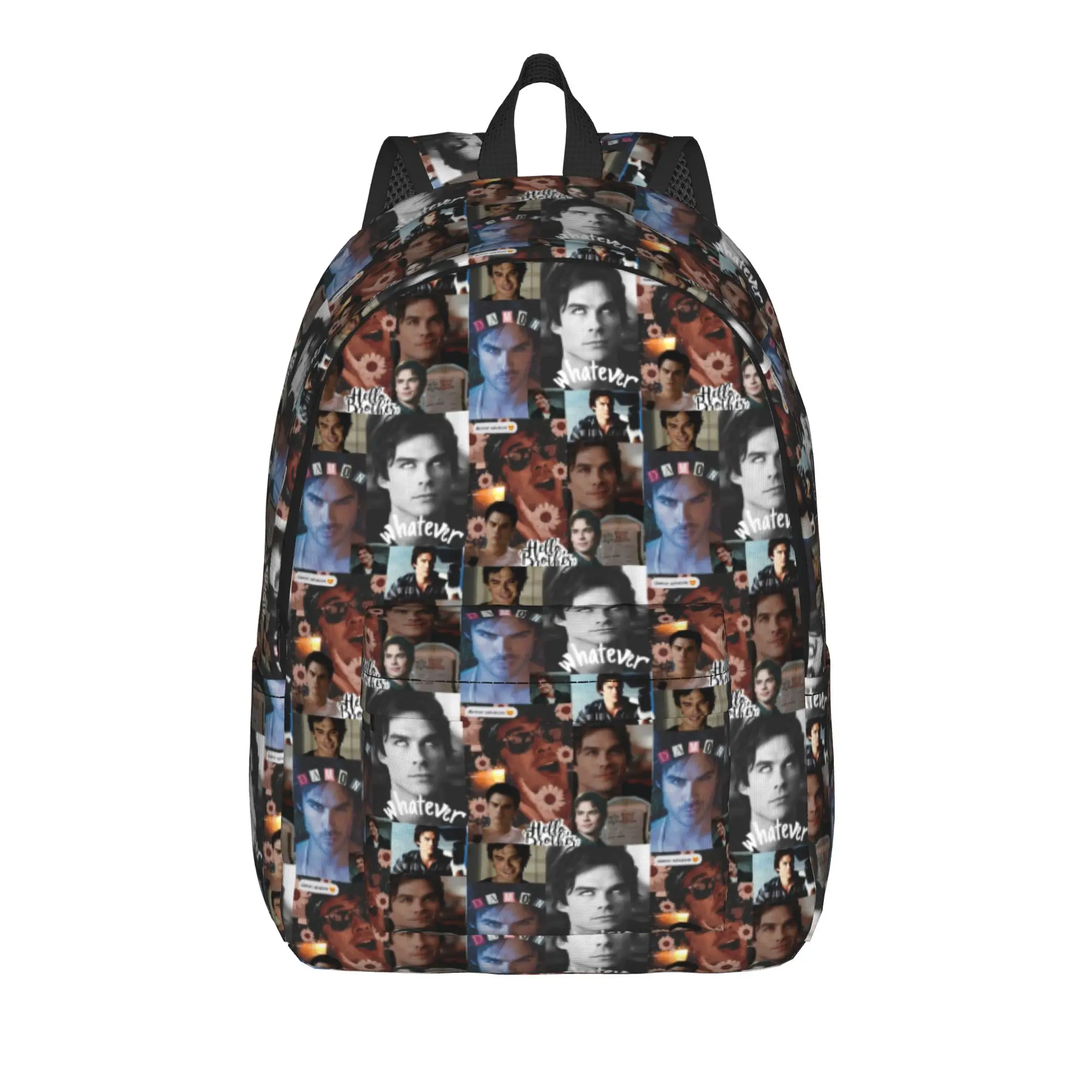 The Vampire Diaries Resuable Movie Backpack Damon Salvatore Camping Backpacks Women Casual School Bags Lightweight Rucksack