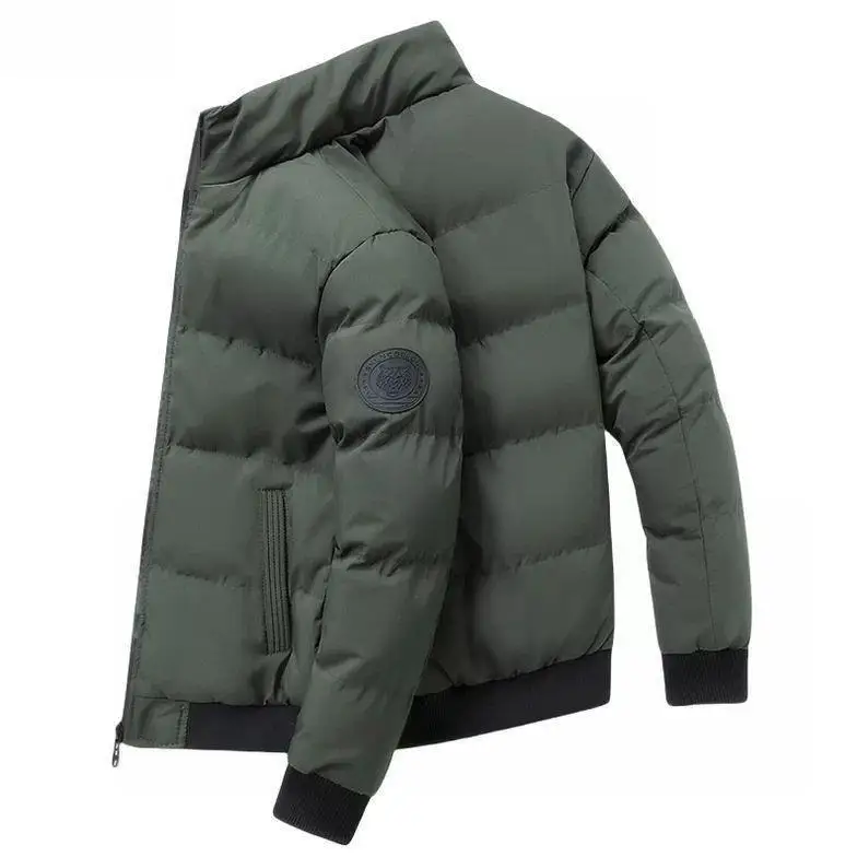 

Мужское зимнее хлопковое пальто Thiened Jaet ort Sle, новинка 2025, хлопковое пальто, верхняя одежда, повседневная свободная посадка без капюшона с узлом