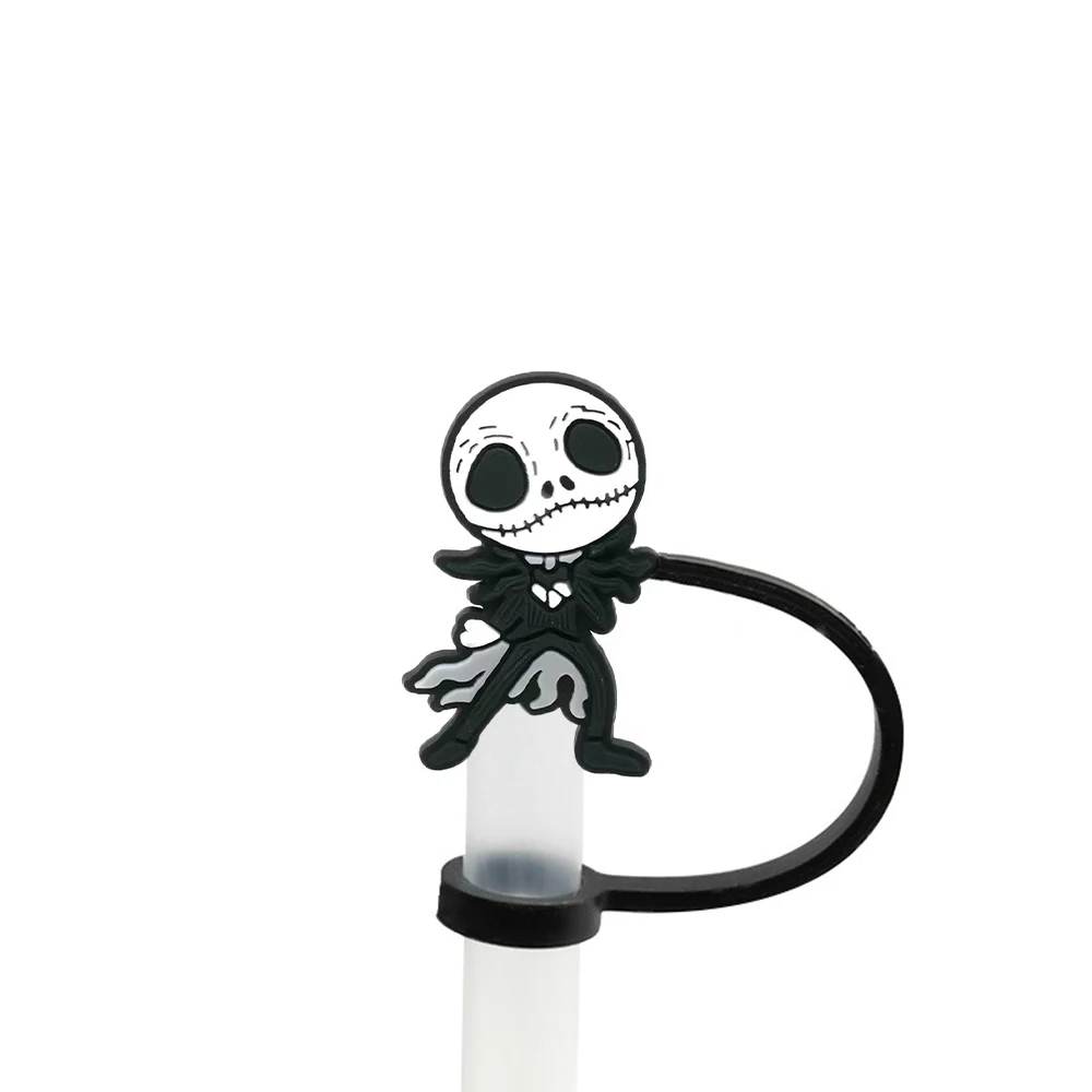 The Nightmare Before Christmas Silikon für 10 mm, Strohkappen für Glasbecher, mit 30 und 40 Unzen Becher mit Griff, staubdicht, wiederverwendbar – Detail 25