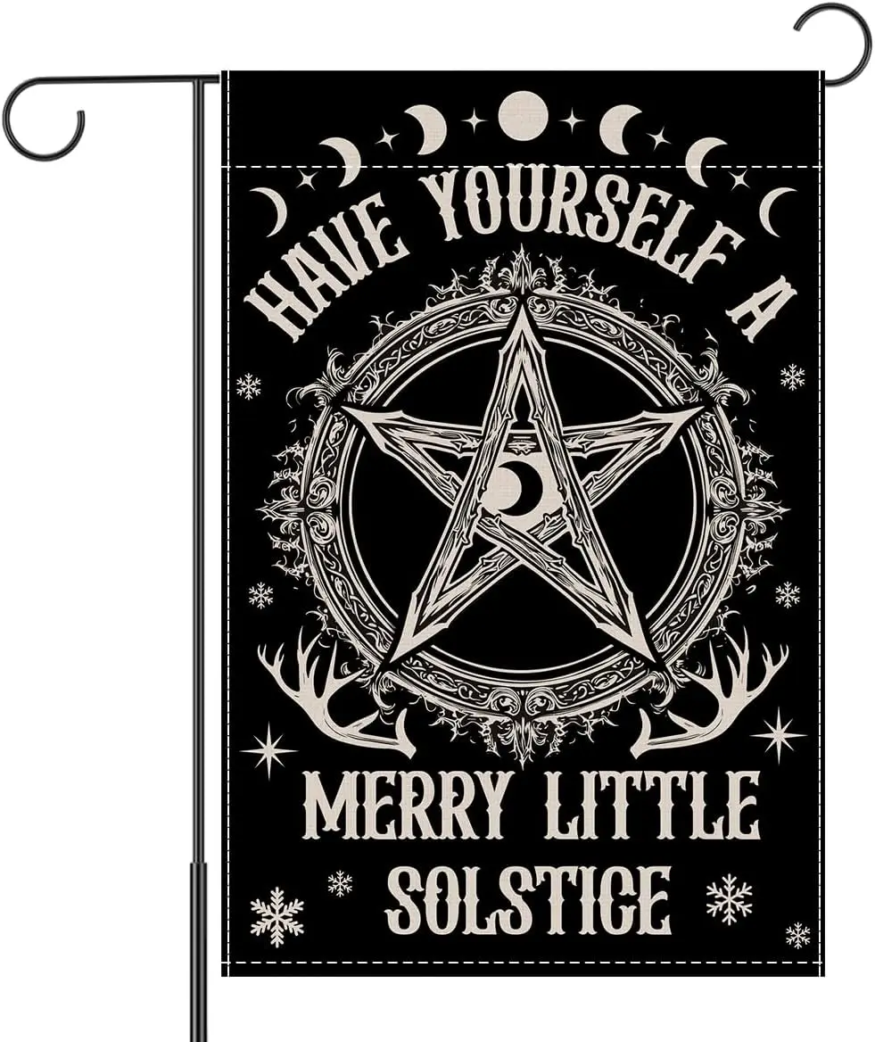 Christmas Garden Flag for Outside, Christmas House Flag for Yard Outside Outdoor Lawn Xmas Holiday Decor, Have Yourself a Me yyi