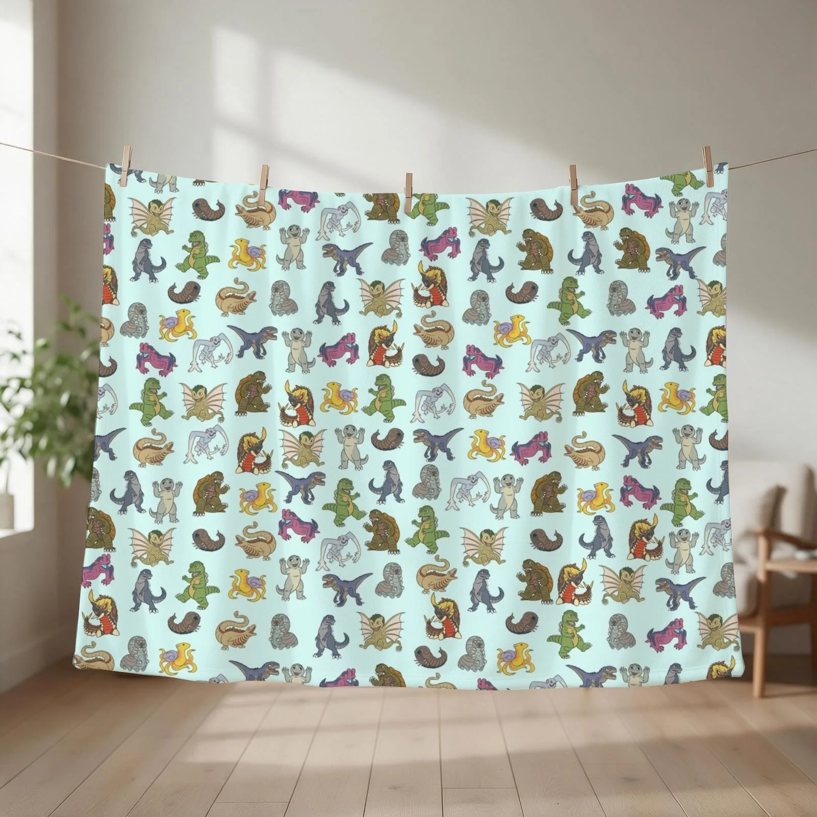 Kaiju Babies Throw Blanket Beach Sofas Luxury Thicken Blankets For Sofas Blankets