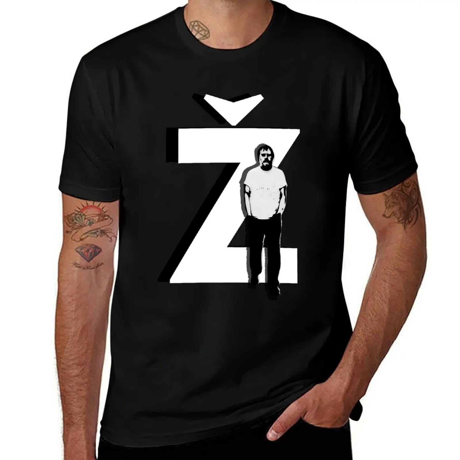 

Friendship Meeting Philosopher Cultural Theorist Slavoj iek Zizek Philosopher Name Letter Print I T-Shirt