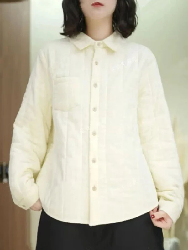 レディース ソフトで快適なコットン製 イルトジャエット アーティスティック スリ ウォーム ウィンター 2025 ファイオン 通勤 スリ スリムフィット ロングスリーブ