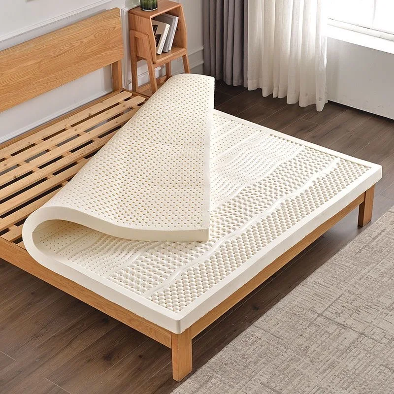 Thai Royal Latex Mattress Memory Foam Rubber Natural Mattress Home Cushion Rubber Pure Mat with Cover Foldable Bedroom Latex Mat