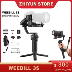 ZHIYUN Weebill 3S Camera Gimbal Stabilizer 3-Axis Handheld for Canon Nikon Sony Panasonic Lumix DSLR Mirrorless Cameras