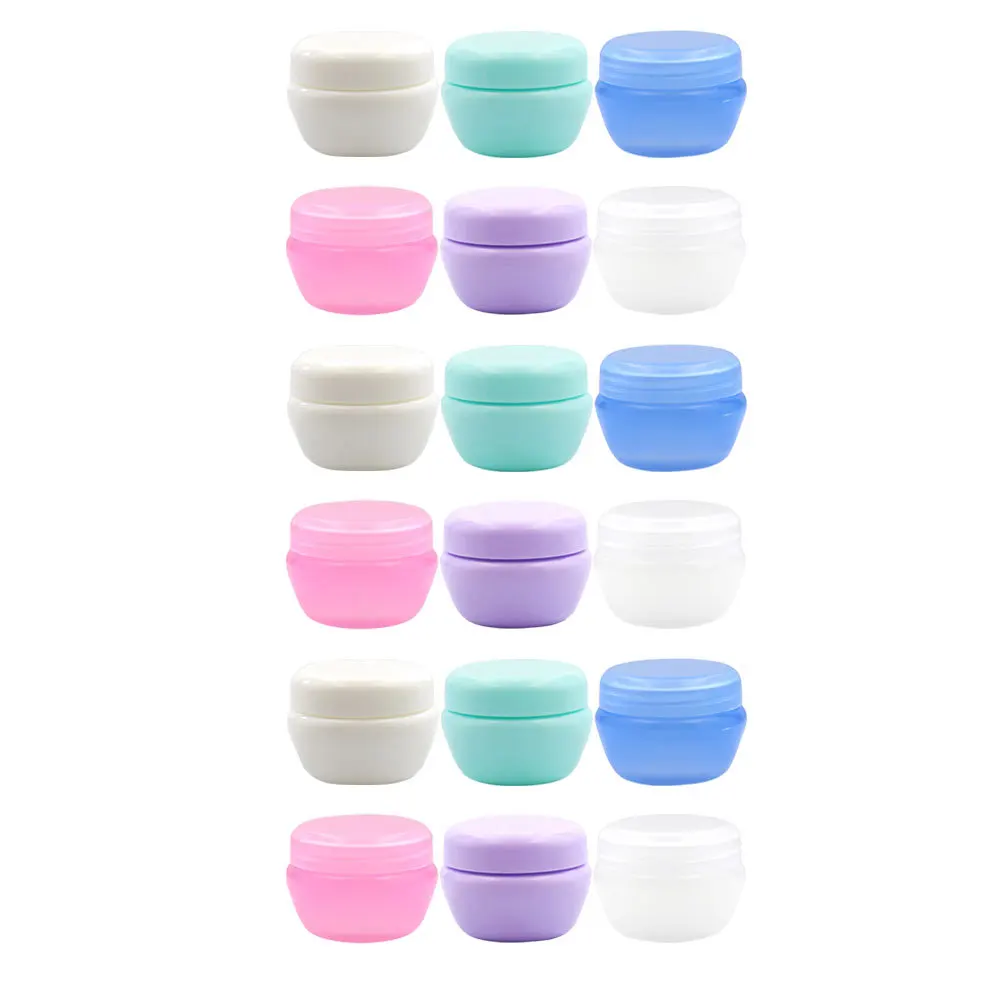 

18Pcs Face Cream Containers Refillable Sub Jars Durable Leakproof Travel Storage Bottles Multipurpose Makeup Holders