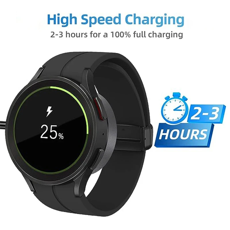 Chargeur magnétique USB C, charge rapide, Samsung Galaxy Watch 6 Classic Watch 5 Pro Watch 4 Classic 3 Active 2 1, S6