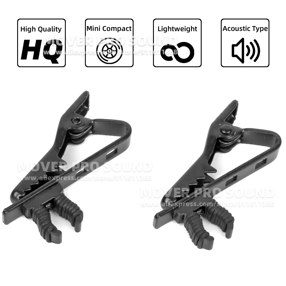 Lot De 10 Pinces à Cravate Métal Pour Micro Cravate 8,5 Mm - Clips Micro Professionnels
